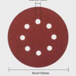 Disco de lija velcro 125mm para madera y metal