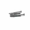 Tarugo expansión nylon dos alas con tornillo zincado para concreto