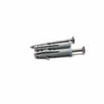 Tarugo expansión nylon dos alas con tornillo zincado para concreto