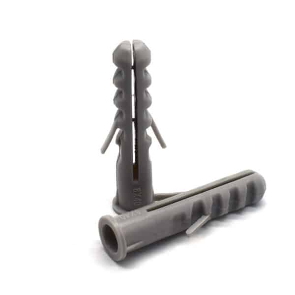 Tarugo tipo Fischer nylon anclaje construcción 4-8mm
