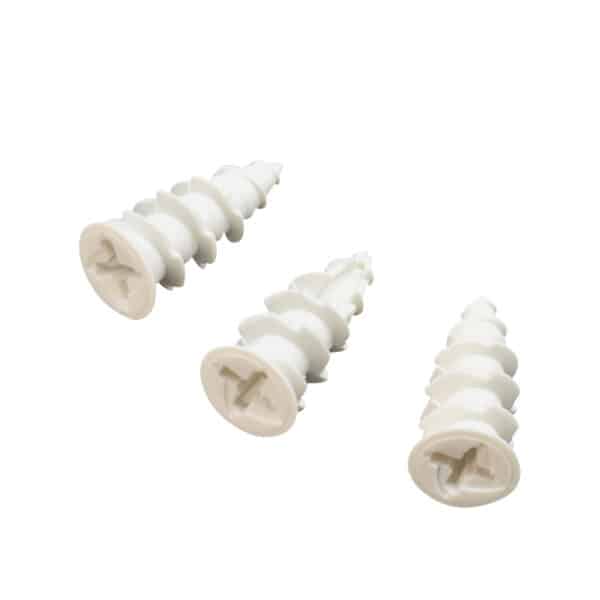 Tarugo rosca plástica para drywall 12x25mm - vista lateral