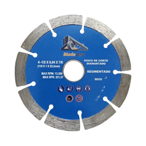 Disco diamantado 4 1/2 (115 mm) para concreto AURA