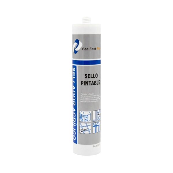 Silicona pintable blanca 280 ml AURA